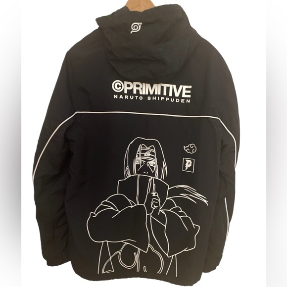 Like new Primitive x Naruto Shippuden II Itachi Black Windbreaker Jacket - Picture 2 of 6